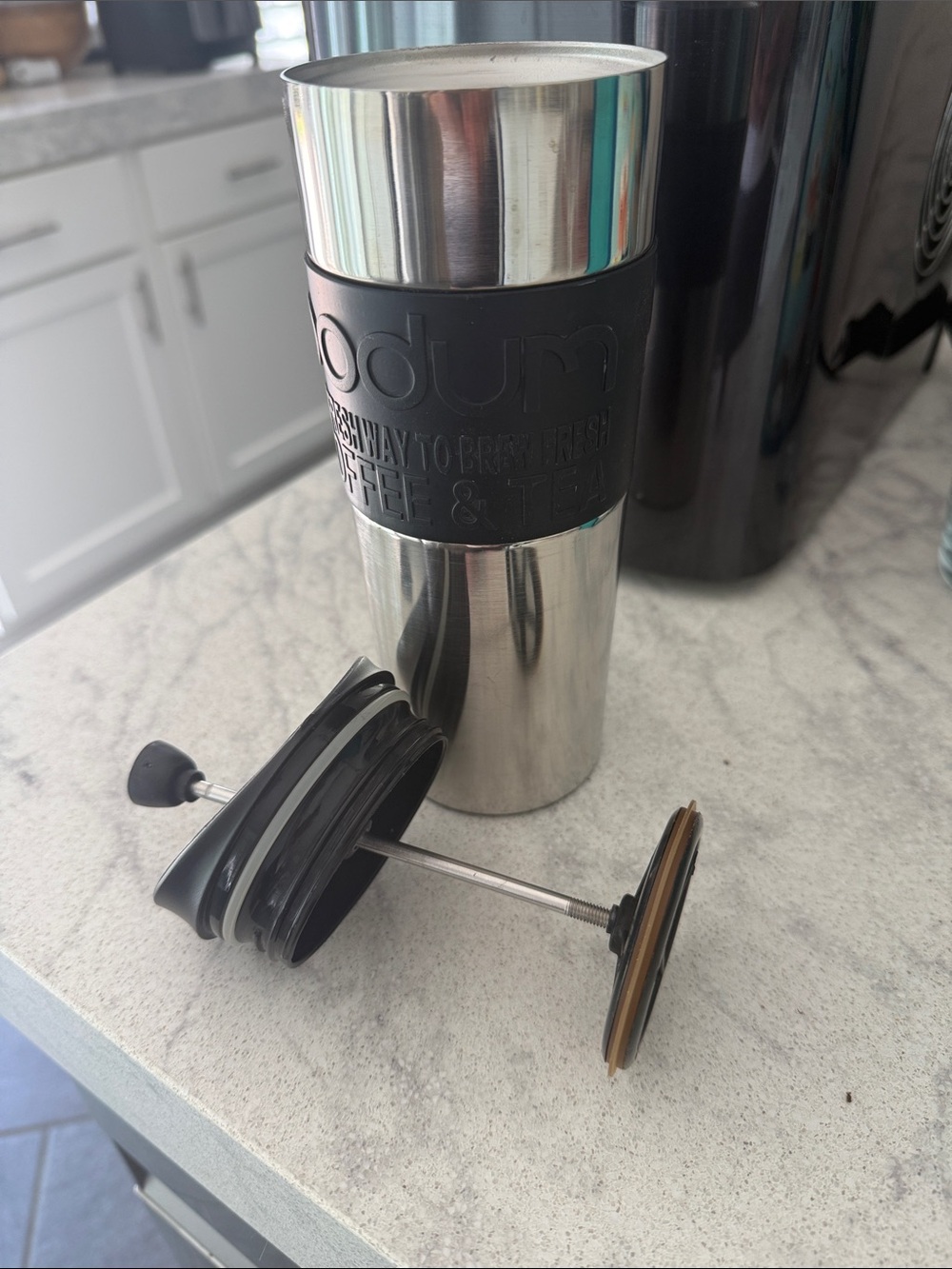 Bodum French press travel mug stainless steel